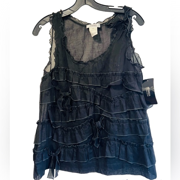 Sonia Rykiel Tops - SONIA RYKIEL***Black Bow Top***F 40***$389